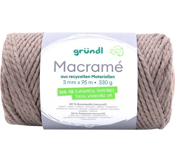 Gründl Baumwollkordel "Macramé"