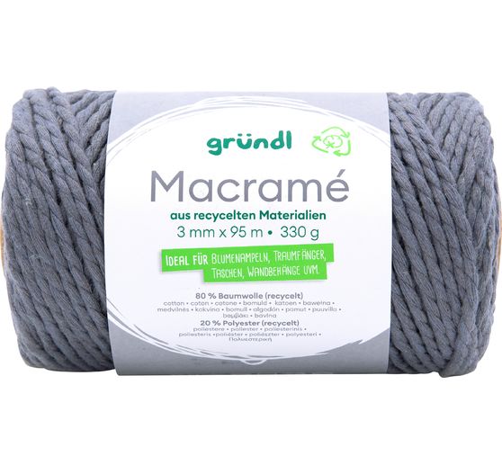 Gründl Baumwollkordel "Macramé"