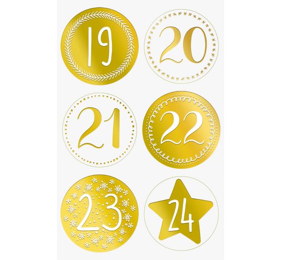 Adventskalender-Set "Goldene Punkte"