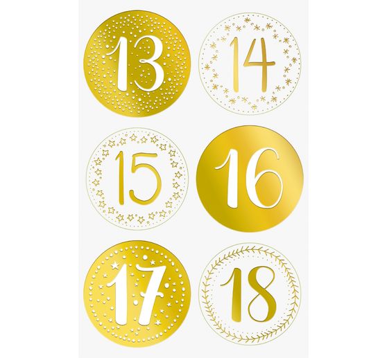 Adventskalender-Set "Goldene Punkte"