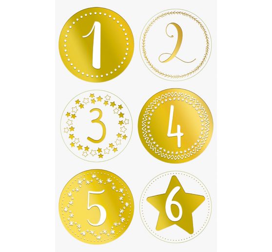 Adventskalender-Set "Goldene Punkte"
