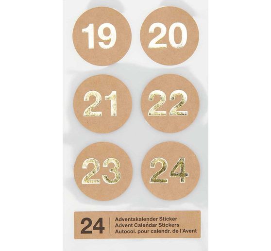 Adventskalender-Sticker