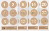 Adventskalender-Sticker