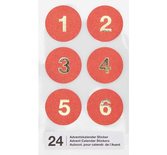 Adventskalender-Sticker