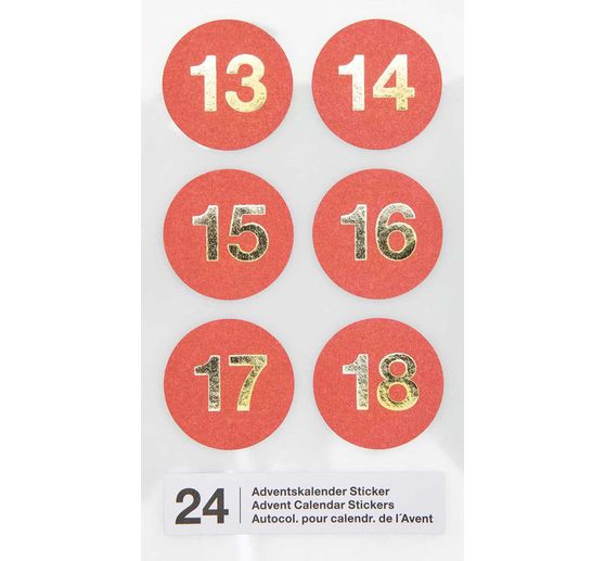Adventskalender-Sticker