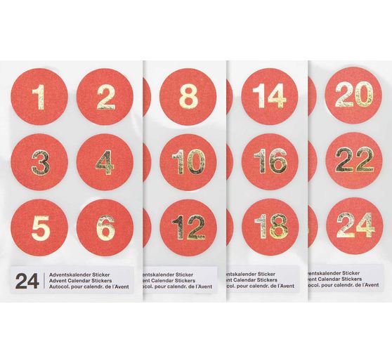 Adventskalender-Sticker