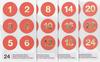 Adventskalender-Sticker