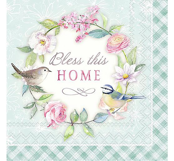 Napkin "Bless this home"