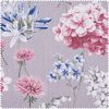 Cotton fabric "Most Beautiful" Flower mix Light grey