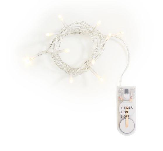 Mini string lights with timer top