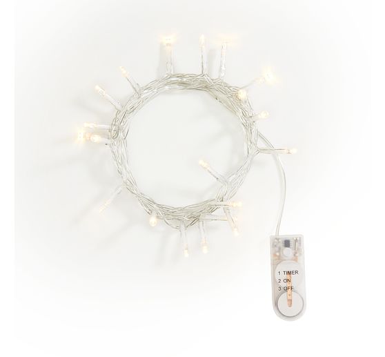 VBS Mini-LED-Lichterketten mit Timer, 10 Stück