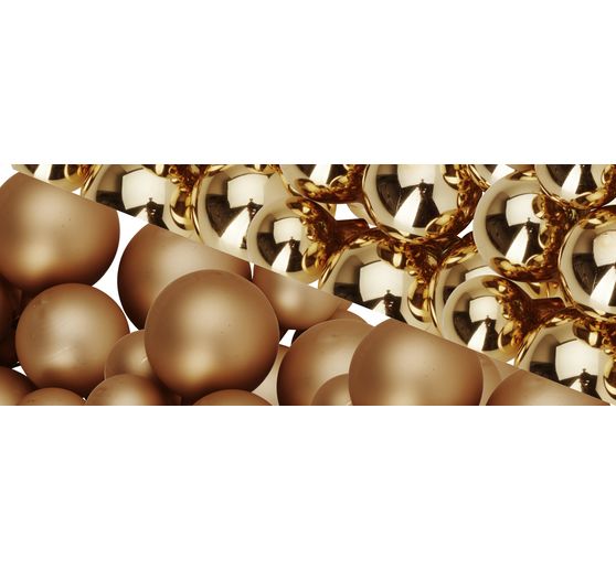 Weihnachtskugeln aus Glas am Draht