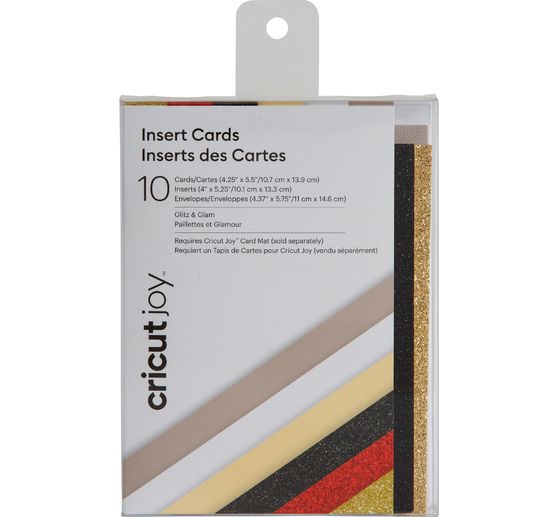 Cricut Joy Doppelkarten mit Einleger & Umschlägen "Insert Cards", 10,7 cm x 13,9