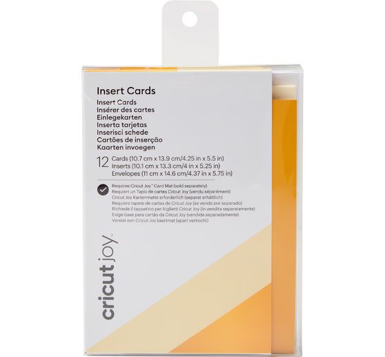 Cricut Joy Doppelkarten mit Einleger & Umschlägen "Insert Cards", 10,7 cm x 13,9