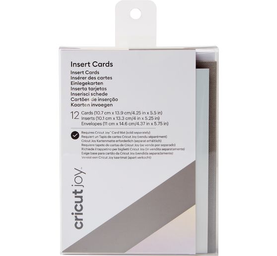 Cricut Joy Doppelkarten mit Einleger & Umschlägen "Insert Cards", 10,7 cm x 13,9