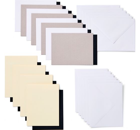 Cricut Joy Doppelkarten mit Einleger & Umschlägen "Insert Cards", 10,7 cm x 13,9