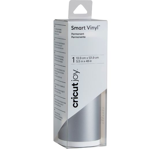 Cricut Joy Selbstklebende Vinylfolie - Glänzend "Smart Vinyl - Permanent", 13,9 