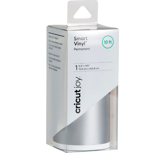 Cricut Joy Selbstklebende Vinylfolie - Glänzend "Smart Vinyl - Permanent", 13,9 