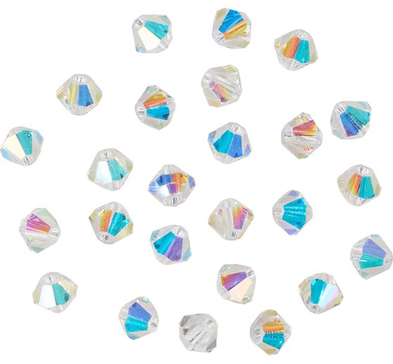 Glasschliffglitzerperlen, 4 mm