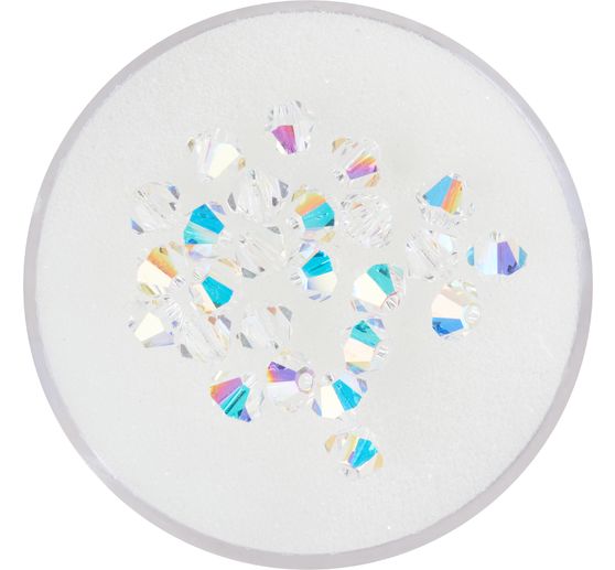 Glasschliffglitzerperlen, 4 mm