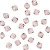 Glass cut glitter beads, 4 mm Light Rose