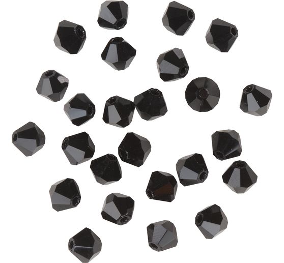 Glasschliffglitzerperlen, 4 mm