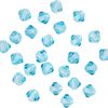 Glasschliffglitzerperlen, 4 mm Aqua