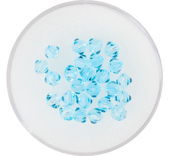 Glasschliffglitzerperlen, 4 mm