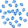 Glasschliffglitzerperlen, 4 mm Sapphire