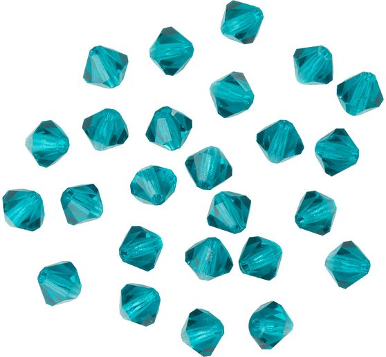 Glasschliffglitzerperlen, 4 mm