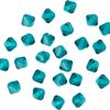 Glasschliffglitzerperlen, 4 mm Blue Zircon