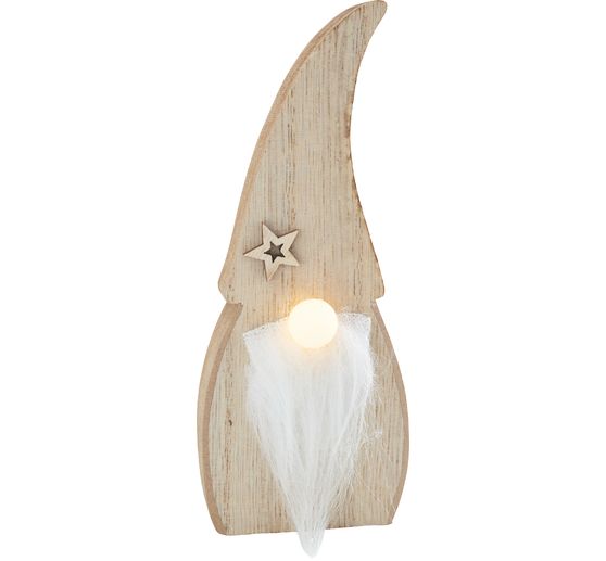 VBS Wooden gnome with LED nose