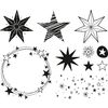 Stempel-Set Sterne