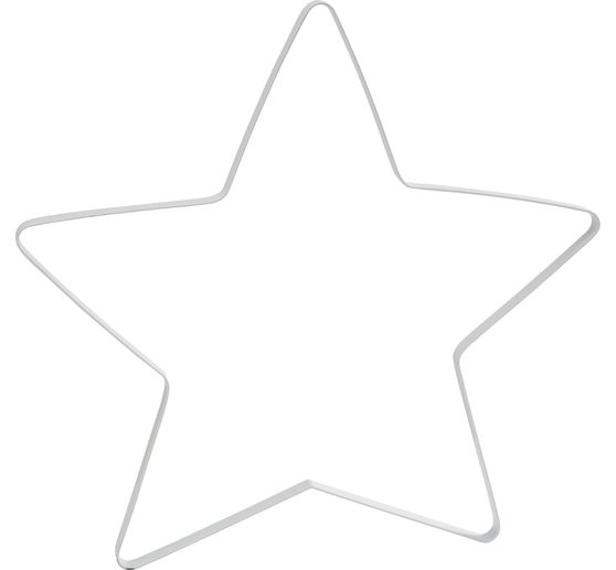 Metallring Stern "Auri", Weiß