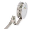 Druckband "Tannenbäume" Leinen