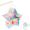Laternen-Bastelset "Twinkle Star Irisierend" Silber