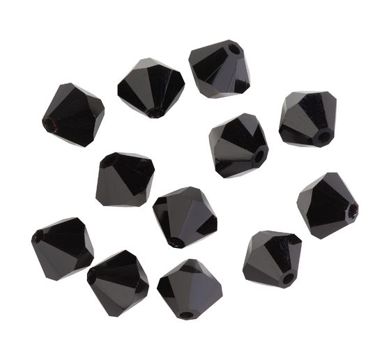 Glasschliffglitzerperlen, 6 mm