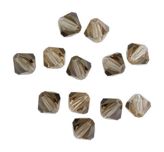 Glasschliffglitzerperlen, 6 mm