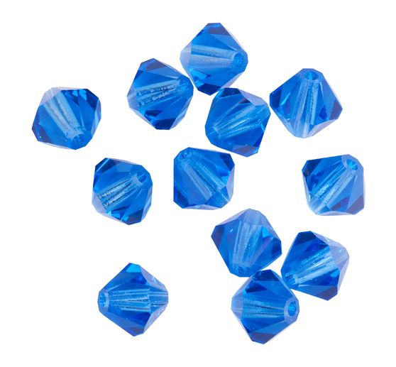 Glasschliffglitzerperlen, 6 mm