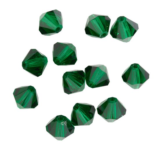 Glasschliffglitzerperlen, 6 mm