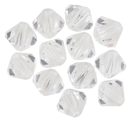 Glasschliffglitzerperlen, 6 mm