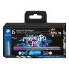 STAEDTLER Pigment brush pen, 6er-Set