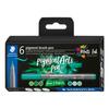 STAEDTLER Pigment brush pen, 6er-Set