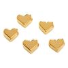 VBS Metal beads "Heart" Gold-Plated