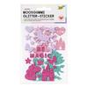 Foam rubber glitter stickers