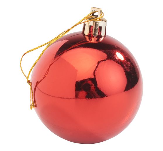 Weihnachtskugeln aus Kunststoff, 18 Stück