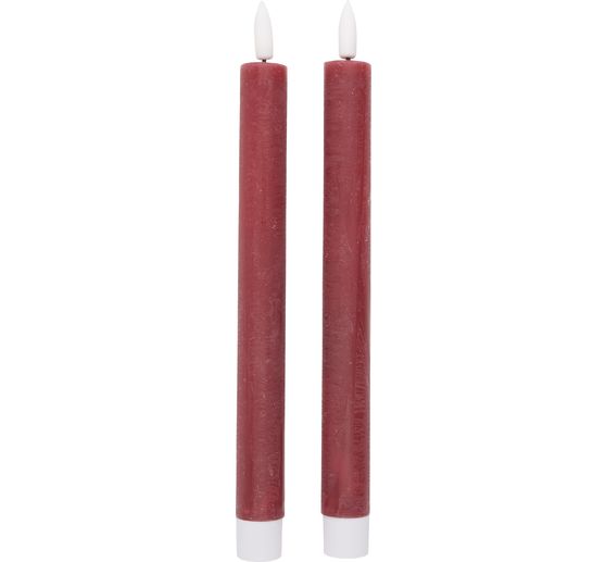 LED-Echtwachskerze mit Timer 6/18 Std.