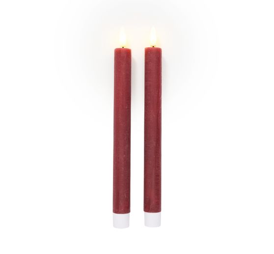 LED-Echtwachskerze mit Timer 6/18 Std.