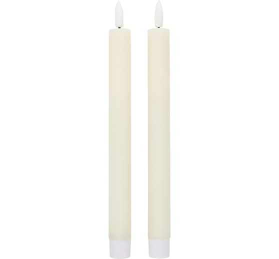 LED-Echtwachskerze mit Timer 6/18 Std.