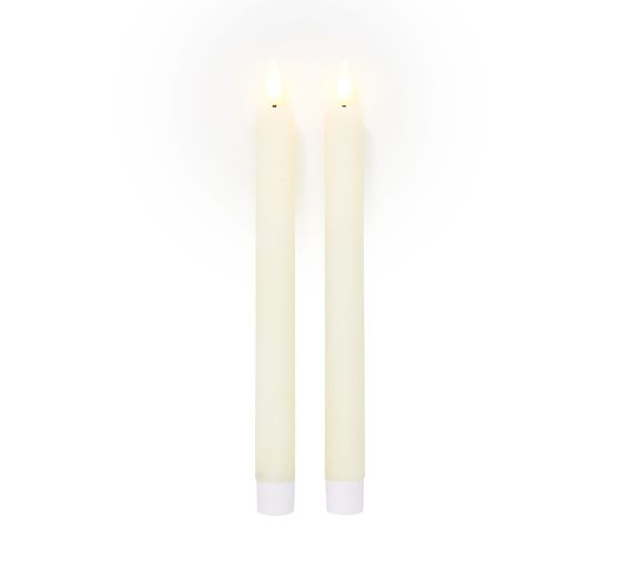 LED-Echtwachskerze mit Timer 6/18 Std.